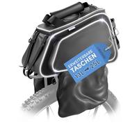 Büchel GTU 23L - Alforja de Bicicleta para portaequipajes, Impermeable y Reflectante, Incluye Protector de Lluvia y Espacio de Almacenamiento XXL, Bolsa Extensible para Bicicleta eléctrica, con