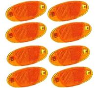 Büchel Radios de Ojos de Gato - [Juego de 8] con homologación StVZO y reflectores Rotos, para Bicicleta, reflectores de Ojos de Gato