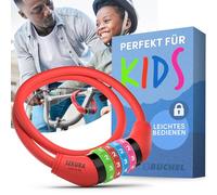 Büchel Sekura 60504209 - Candado con combinación numérica para niños (120 cm), color rojo