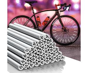 Büchel Unisex - adultos reflectores radios Seku Clips, 3M Scotchlite Reflective Material, 360° visibilidad, StVZO aprobado, plata, 12 unidades