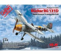 Bücker Bü 131D Avión Alemán Entrenamiento WWII ICM