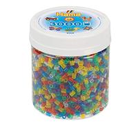 Hama Perlas para planchar midi Caja 3.000 unidades mezcla transparente