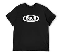 Buell American Motorcycle Mens T-Shirt Fashion Casual Unisex Black tee M