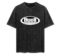 Buell American Motorcycle Washed Round Neck Men Women tee Shirt Size M