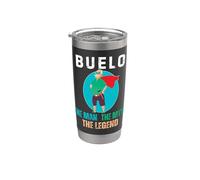 Buelo The Man The Myth The Legend - Hispanic Grandpa Vaso térmico de acero inoxidable de doble pared
