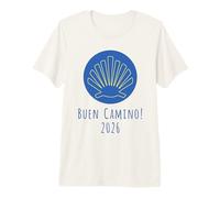 Buen Camino 2026 Concha Camino de Santiago Peregrino Camiseta Premium