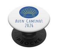 Buen Camino 2026 Concha Camino de Santiago Peregrino PopSockets PopGrip Adhesivo