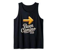Buen Camino 2026 Flecha Amarilla Waymarker Peregrino Camiseta sin Mangas