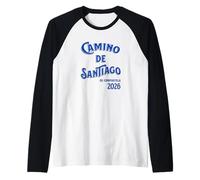 Buen Camino de Santiago de Compostela 2026 Camino de Santiago Senderismo Camiseta Manga Raglan