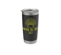 Buen Camino de Santiago del Norte 2027 Camino Scallop Shell Vaso térmico de acero inoxidable de doble pared