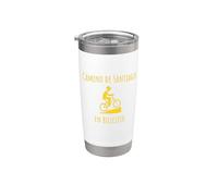Buen Camino de Santiago en Bicicleta o Bicicleta Tee Items & Gear Vaso térmico de acero inoxidable de doble pared