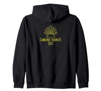 Buen Camino de Santiago Francés 2027 Camino Scallop Shell Sudadera con Capucha
