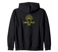 Buen Camino de Santiago Inglés 2026 Camino Scallop Shell Sudadera con Capucha