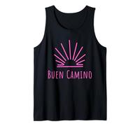 Buen Camino de Santiago Pink Art Ropa & Artículos Para Ella Camiseta sin Mangas