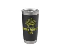 Buen Camino de Santiago Primitivo 2026 Camino Scallop Shell Vaso térmico de acero inoxidable de doble pared