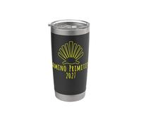 Buen Camino de Santiago Primitivo 2027 Camino Scallop Shell Vaso térmico de acero inoxidable de doble pared