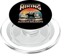 Buen día para Hacer Senderismo con mi Malamute de Alaska PopSockets PopGrip para MagSafe