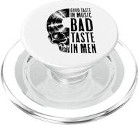 Buen Gusto Musical Mal Gusto en los Hombres Vinyl Lover Skull LP PopSockets PopGrip para MagSafe