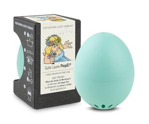 Buen Humor PiepEi Turquesa - Cantar Huevos para cocinar - Huevos de 3 Grados de dureza - Buen Regalo - Cocina Divertida - Music Eggtimer - Brainstream