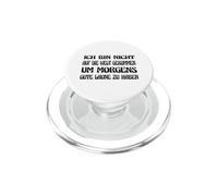 Buen Humor por la Mañana Gruñón Matutino Dicho Alemán PopSockets PopGrip para MagSafe