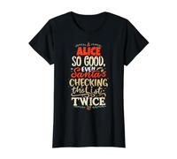 Buena Alicia Santa Navidad Diciendo Divertido Nombre Alicia Camiseta gráfica económica