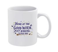Buena Bruja, Es Broma, Yo También Soy Mala. Tazas Cerámica Taza De Café Porcelana Taza 330Ml Para Leche Leche Amigo