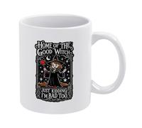 Buena Bruja, Es Broma, Yo También Soy Mala. Tazas Cerámica Taza De Café Porcelana Taza 330Ml Para Leche Capuchino Té