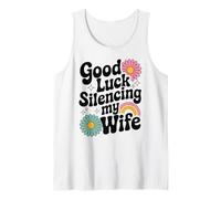 Buena suerte silenciando a mi esposa Camiseta sin Mangas