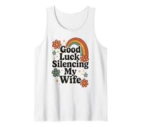 Buena suerte silenciando a mi esposa Camiseta sin Mangas