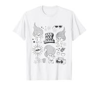 Buena Suerte Trolls Hola Retro Vibes Diversión Camiseta