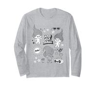 Buena Suerte Trolls Hola Retro Vibes Diversión Manga Larga