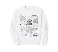 Buena Suerte Trolls Hola Retro Vibes Diversión Sudadera