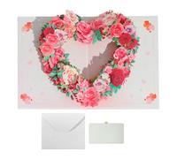 Buena Tarjeta Del Día de la Madre - Tarjeta De Diseño De Corona De Flores Pop-up | Mamá Abuela 3d Saludo Floral, Innovadores Accesorios De Festival Compactos Para La Madre De Apreciación Familiar