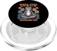 Buena Vista, Colorado, EE. UU., caprichoso diseño Zen con Forma de Rana PopSockets PopGrip para MagSafe