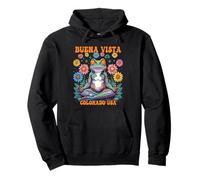 Buena Vista, Colorado, EE. UU., caprichoso diseño Zen con Forma de Rana Sudadera con Capucha