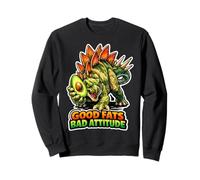 Buenas Grasas, Mala Actitud, Dino Keto Humor Sudadera