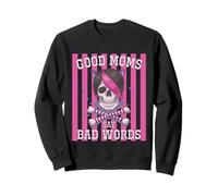 Buenas mamás Dicen Malas Palabras Divertido Esqueleto desordenado moño mamá Sudadera