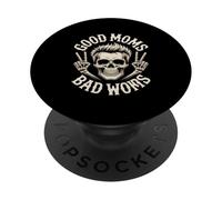 Buenas mamás Malas Palabras Divertido Esqueleto Dicho PopSockets PopGrip Adhesivo