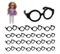 Buenas muñecas, muñeca sin lente vestido para gafas - muñeca vestido de muñecas, 20 piezas pequeñas gafas, muñeca vestir gafas para accesorios DIY -da -te droga