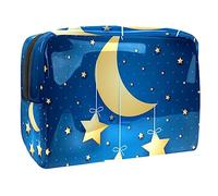 Buenas Noches Luna Bolsa de Maquillaje de Viaje Portátil con Doble Cremallera