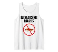 Buenas Noches Roaches Funny Anti Bugs Men Women Camiseta sin Mangas