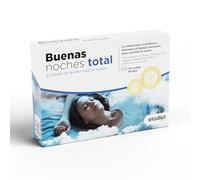 Buenas Noches Total - DOBLE ACCIÓN Sueño - Dormir Bien Rápidamente y Sueño Prolongado, Insomnio - Con Melatonina, Valeriana Forte, Pasiflora, Vitamina B3 y B6 | 30 Comp BiCapa ELADIET