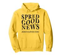 Buenas Noticias Jesús Te Ama Inspirando Amor de Dios Cristiano Sudadera con Capucha