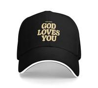 Buenas Noticias Que Dios te ama Gorras Blancas Personalizadas de béisbol para Hombres, Adultos, Gorra de Padre de Playa con Casquillo Snapback