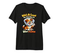 Bueno, al Menos no Tienes Que Llevar un Cono Lindo Perro Cita Camiseta Premium