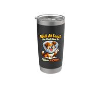 Bueno, al menos no tienes que llevar un cono lindo perro cita Vaso térmico de acero inoxidable de doble pared