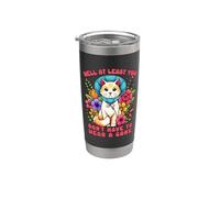 Bueno, al menos no tienes que usar un gato divertido de cono Vaso térmico de acero inoxidable de doble pared