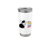 Bueno, al menos no tienes que usar un gato lindo cono Vaso térmico de acero inoxidable de doble pared