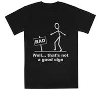 Bueno Eso No Es Una Buena Señal Kids Black tee Camiseta De Manga Corta para Niños Kids Black tee Children Short Sleeve T-Shirt