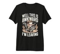 Bueno, Esto es incómodo Estoy dejando Frog Raccoon Camiseta Premium